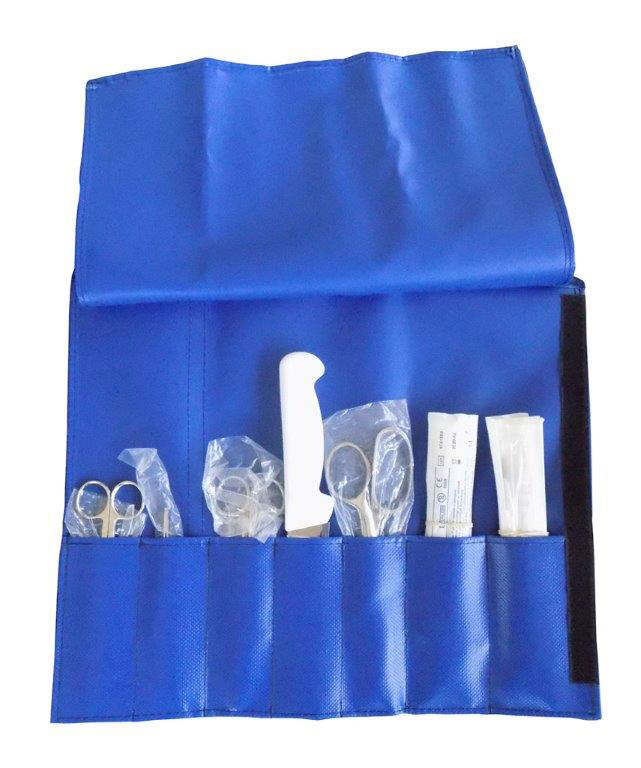 Post Mortem Kit Poultry Vinyl Case Easy to Clean Disinfect Scissor